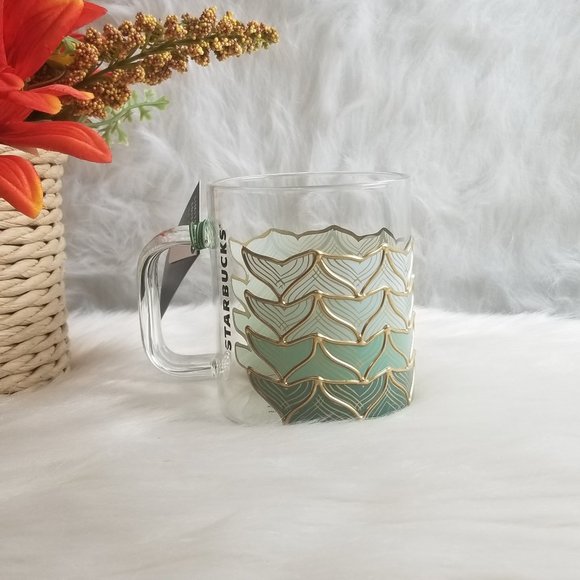 Starbucks Other - Starbucks 2021 Spring Mermaid Tail Glass Cup
